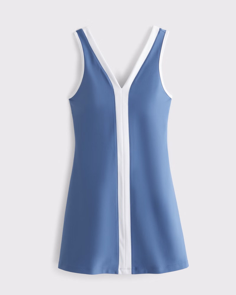 YPB sculptLUX V-Neck Mini Dress | Abercrombie & Fitch (US)
