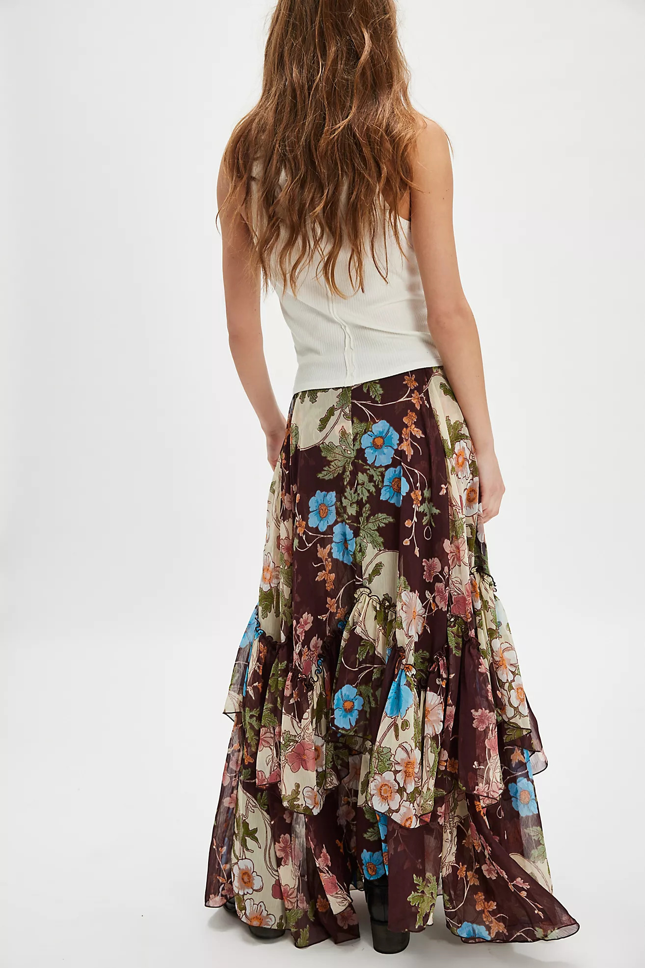 Palermo Villa Chiffon Maxi Skirt | Free People (Global - UK&FR Excluded)