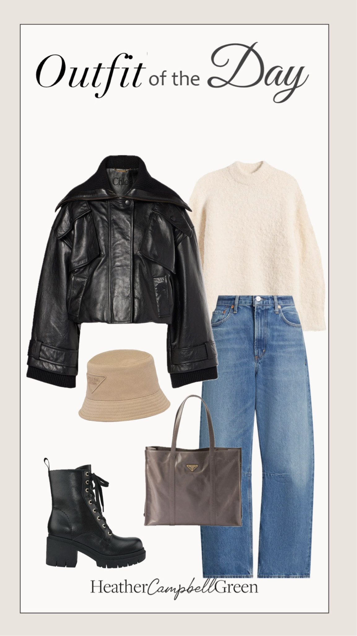 Sienna Miller Style! Black Short Bomber Jacket In Leather Textured Alpaca Wool-Blend Jumper sweater, barrel leg jeans Large Leather Tote Bag In Pewter Leather Ankle Boots Bucket Hat

#LTKStyleTip #LTKSeasonal #LTKSaleAlert
