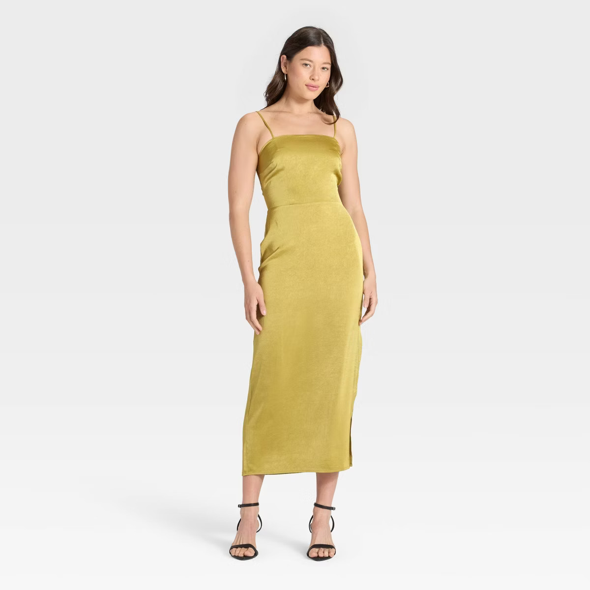 Women's Column Slip Dress - A New Day™ Black | Target