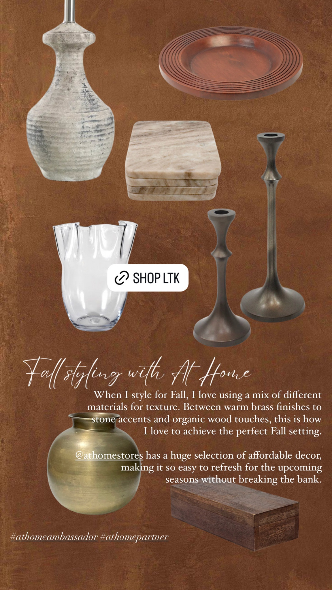 Fall styling with @athomestores #athomeambassador #athomepartner

#LTKhome #LTKstyletip