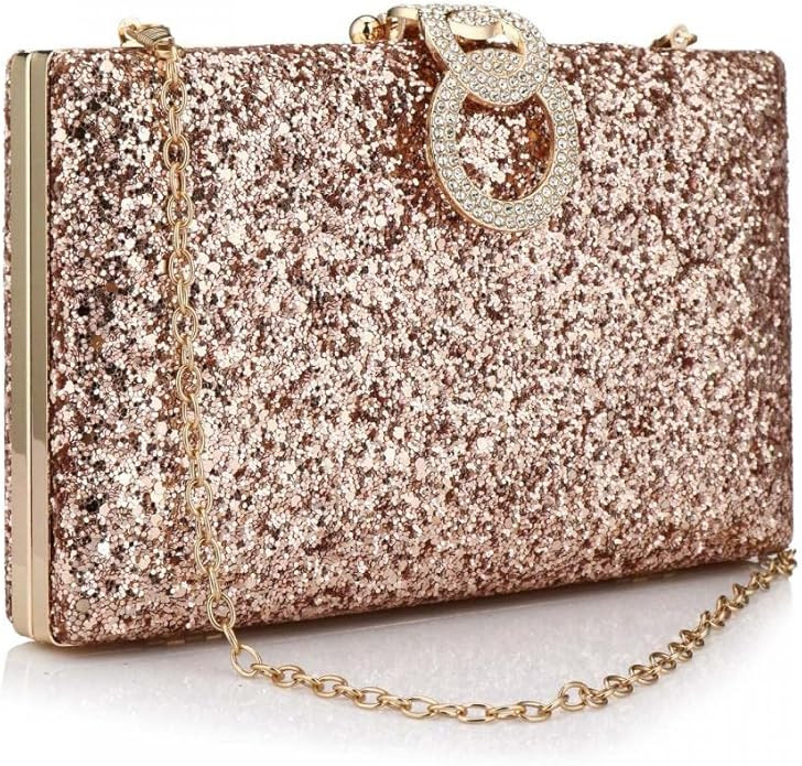 jessie Clutch Purses for Women, Sparkling Crystal Evening Bag Bridal Prom Handbag Wedding Party B... | Amazon (US)