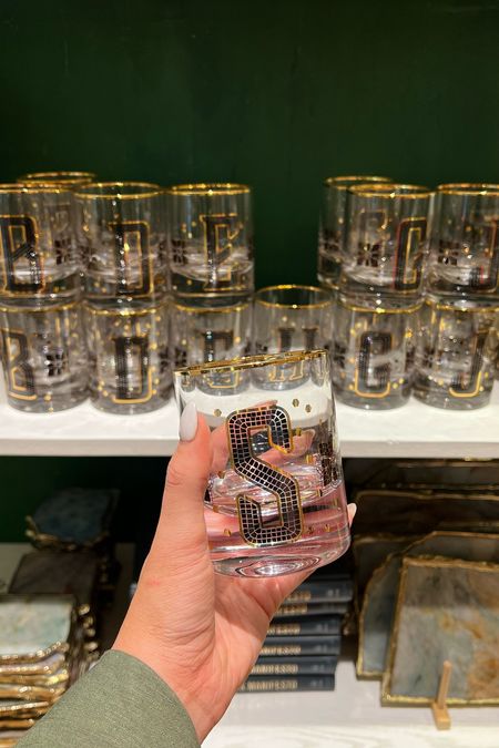 Bistro tile monogram glass, glassware, personalized glassware, drinking cup, cocktail glass, Anthropologie on sale 

#LTKGiftGuide #LTKhome #LTKHoliday