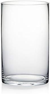 WGV Cylinder Vase, Width 6", Height 10", Clear Glass Container Terrarium Candle Holder for Weddin... | Amazon (US)
