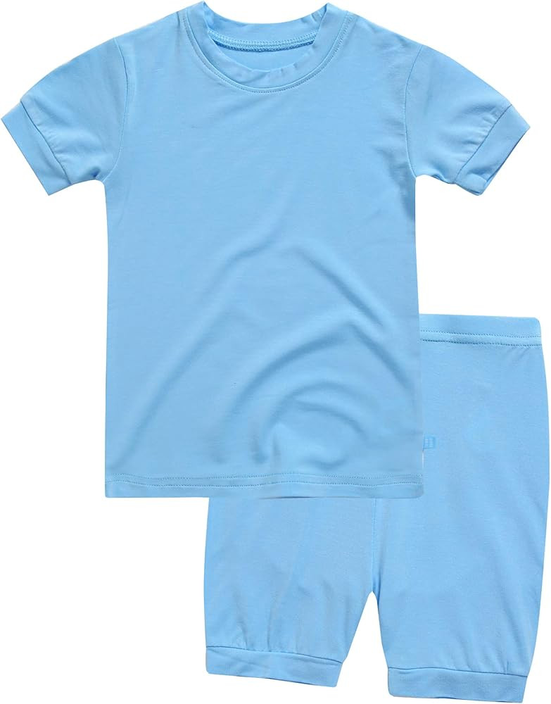 VAENAIT BABY Viscose 12M~12Y Toddler Kids Girls Boys Short Soft Shirring Cool Pjs Sleepwear Pajamas  | Amazon (US)
