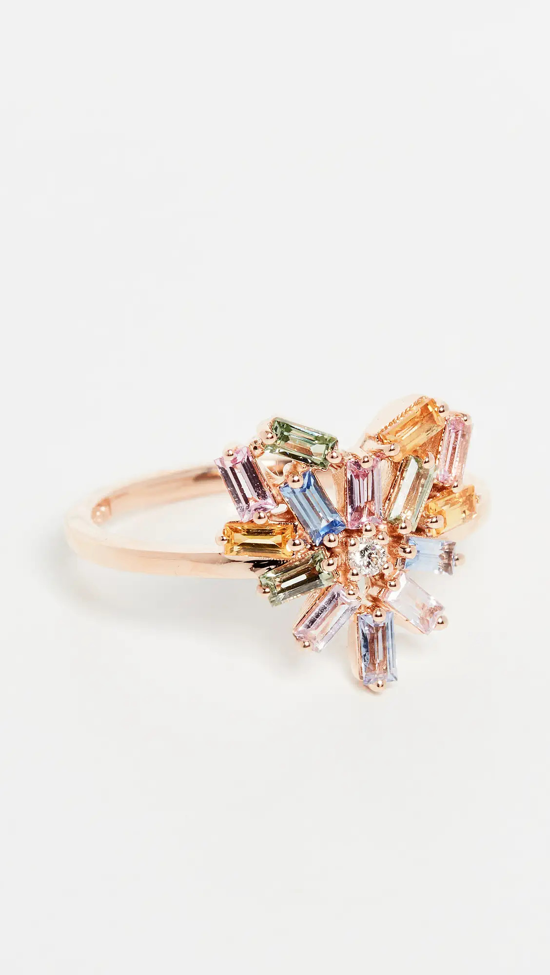 Suzanne Kalan 18k Rose Gold Pastel Fireworks Small Ring | Shopbop | Shopbop