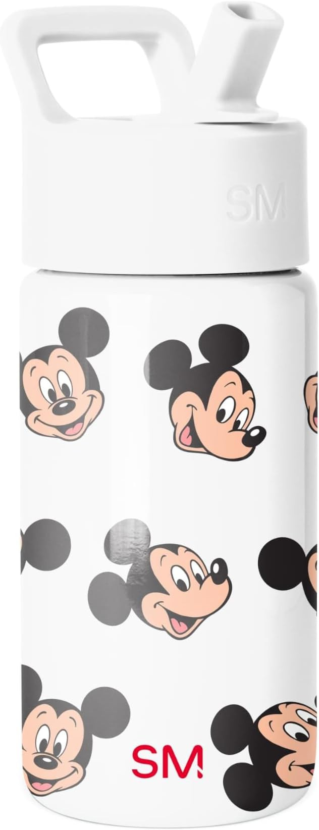 Simple Modern Disney Mickey Mouse Kids Water Bottle with Straw Lid | 14oz Insulated Stainless Ste... | Amazon (US)