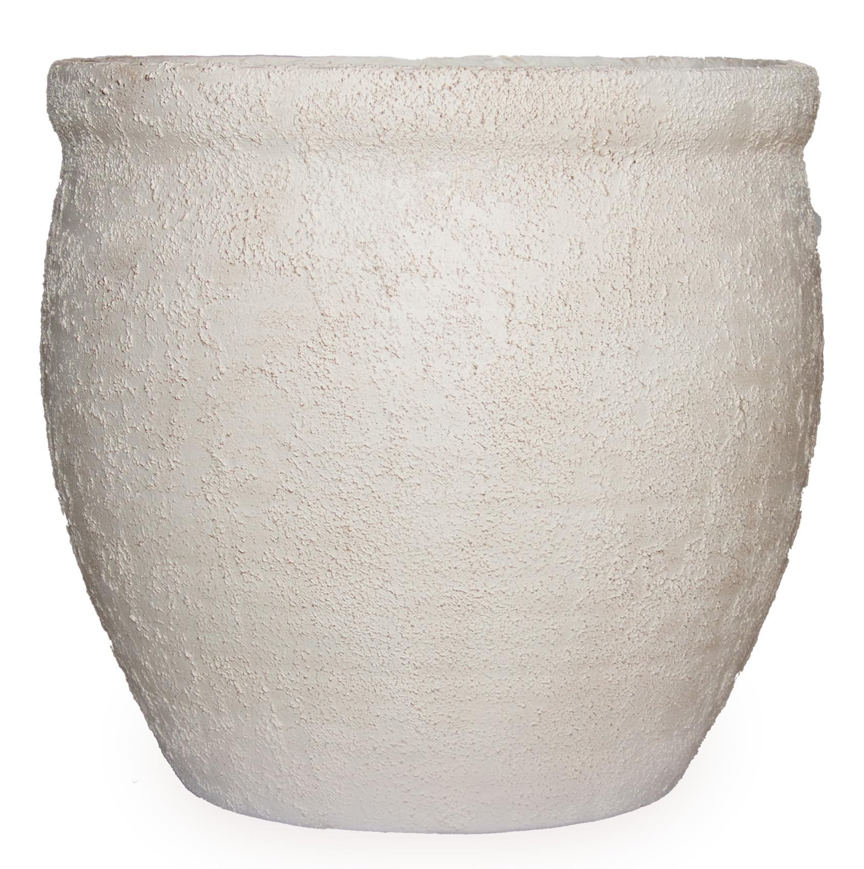 12 Inch Large Flower Pot for Outdoor Plants, Modern Tall Round Fiberstone Planter with Drainage H... | Amazon (US)