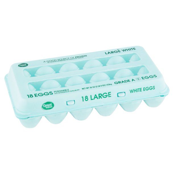 Great Value Large White Eggs, 18 Count - Walmart.com | Walmart (US)