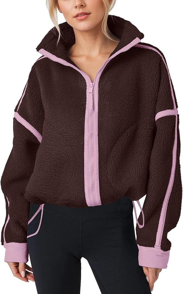 Gacaky Womens Fuzzy Fleece Jacket Winter Casual Full Zip Warm Jackets Fashion Shacket Coats Outwe... | Amazon (US)