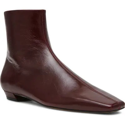 Steve Madden Zami Leather Bootie in Black Leather at Nordstrom, Size 8.5 | Nordstrom