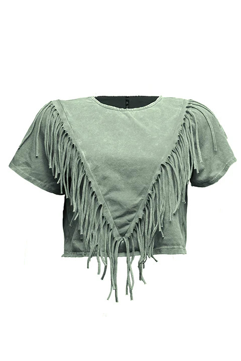 Fringe detailed top | Bogomore