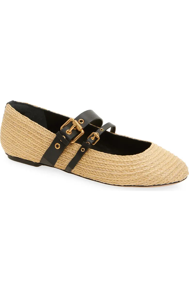 Raffia Ballet Flat (Women) | Nordstrom