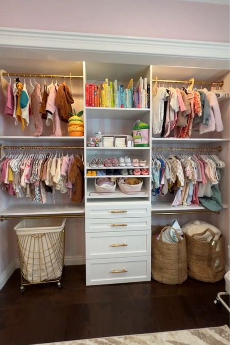 Lowes nursery closet. Organize. Closet organizer 


#LTKfamily #LTKhome #LTKkids
