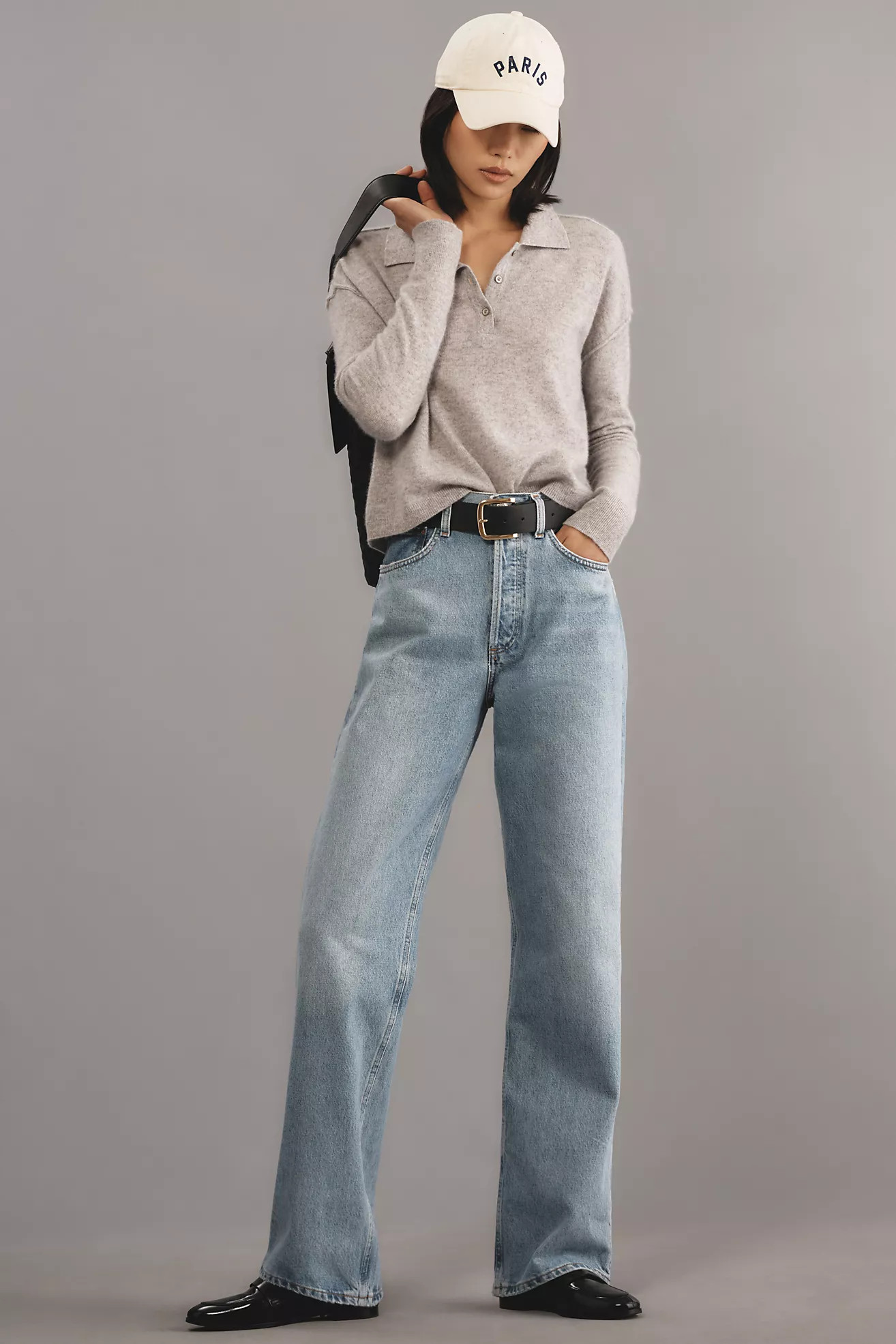 AGOLDE Kelly High-Rise Straight-Leg Jeans | Anthropologie (US)