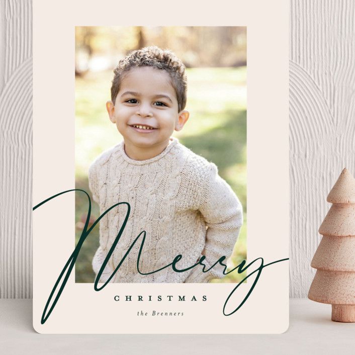 "Milk and Cookies" - Customizable Grand Holiday Cards in Green by Carrie ONeal. | Minted