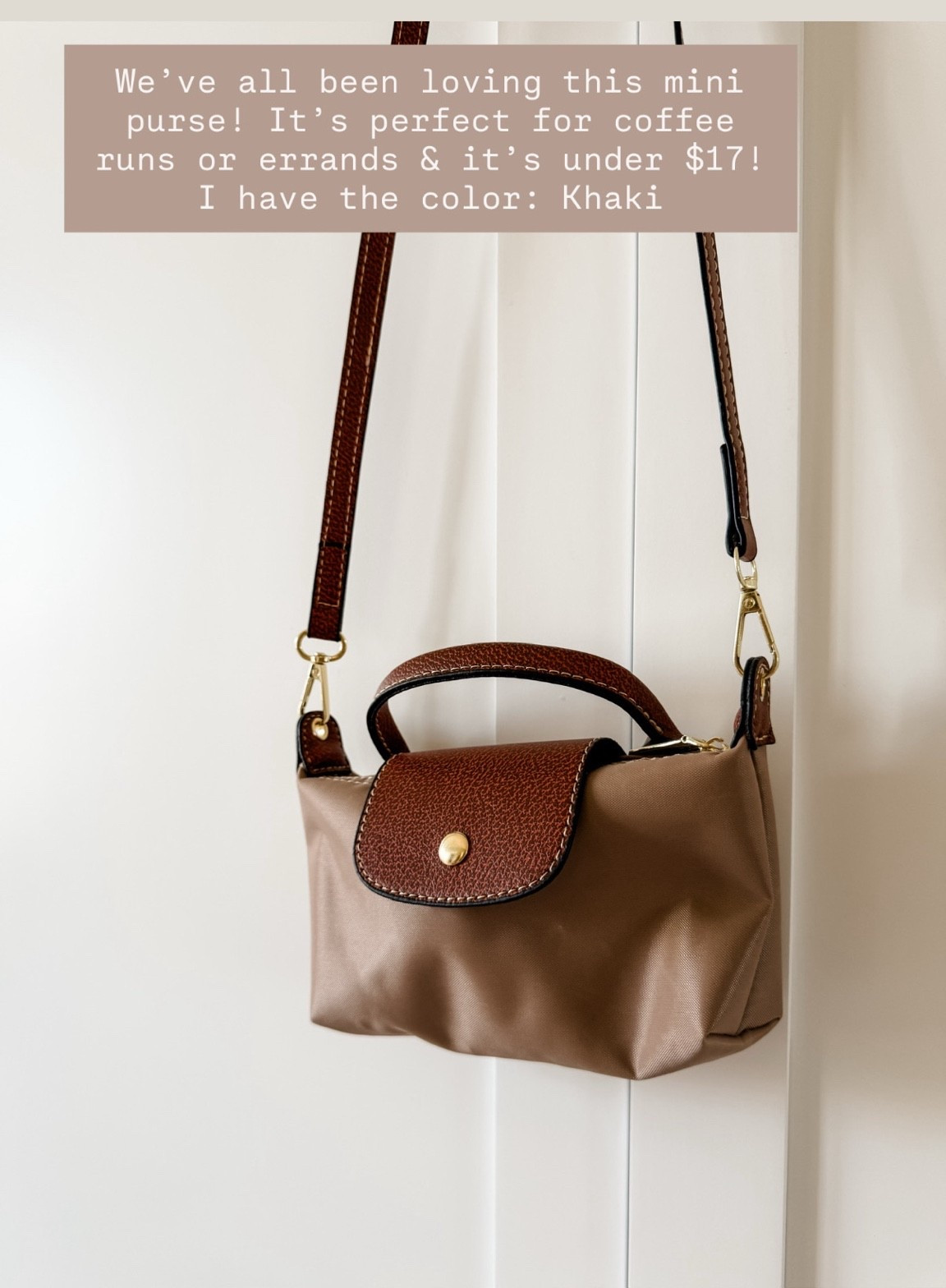 Cannot beat the price of this mini crossbody 👏🏼 perfect for quick outings or to throw inside bigger bags!

Loverly Grey, Amazon find, mini crossbody bag