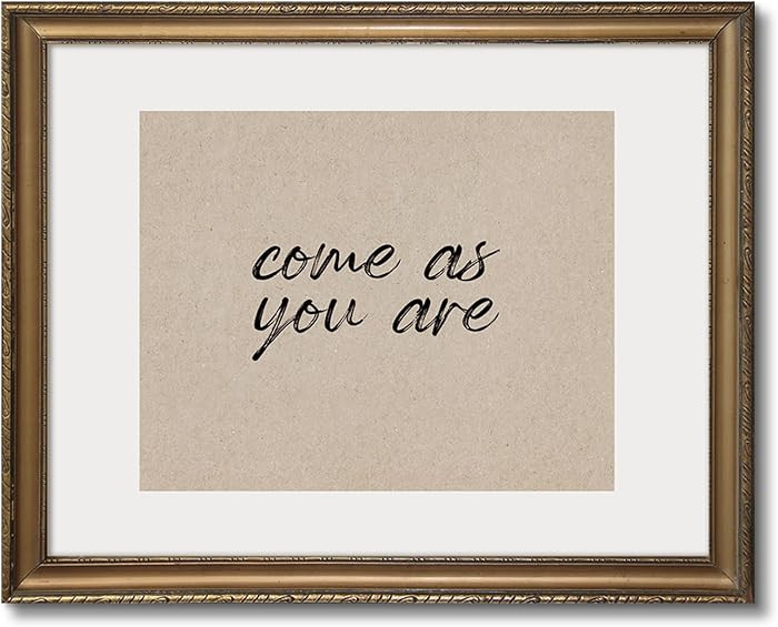 Loomarte Come as You Are Canvas Wall Art - Inspirational Quote for Home Decor, Minimalist Vintage... | Amazon (US)