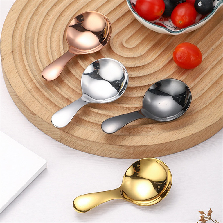 Small Scoops for Canisters,Total of 4 Pcs Short Handle Spoons for Salt Sugar Condiments Coffee Te... | Walmart (US)