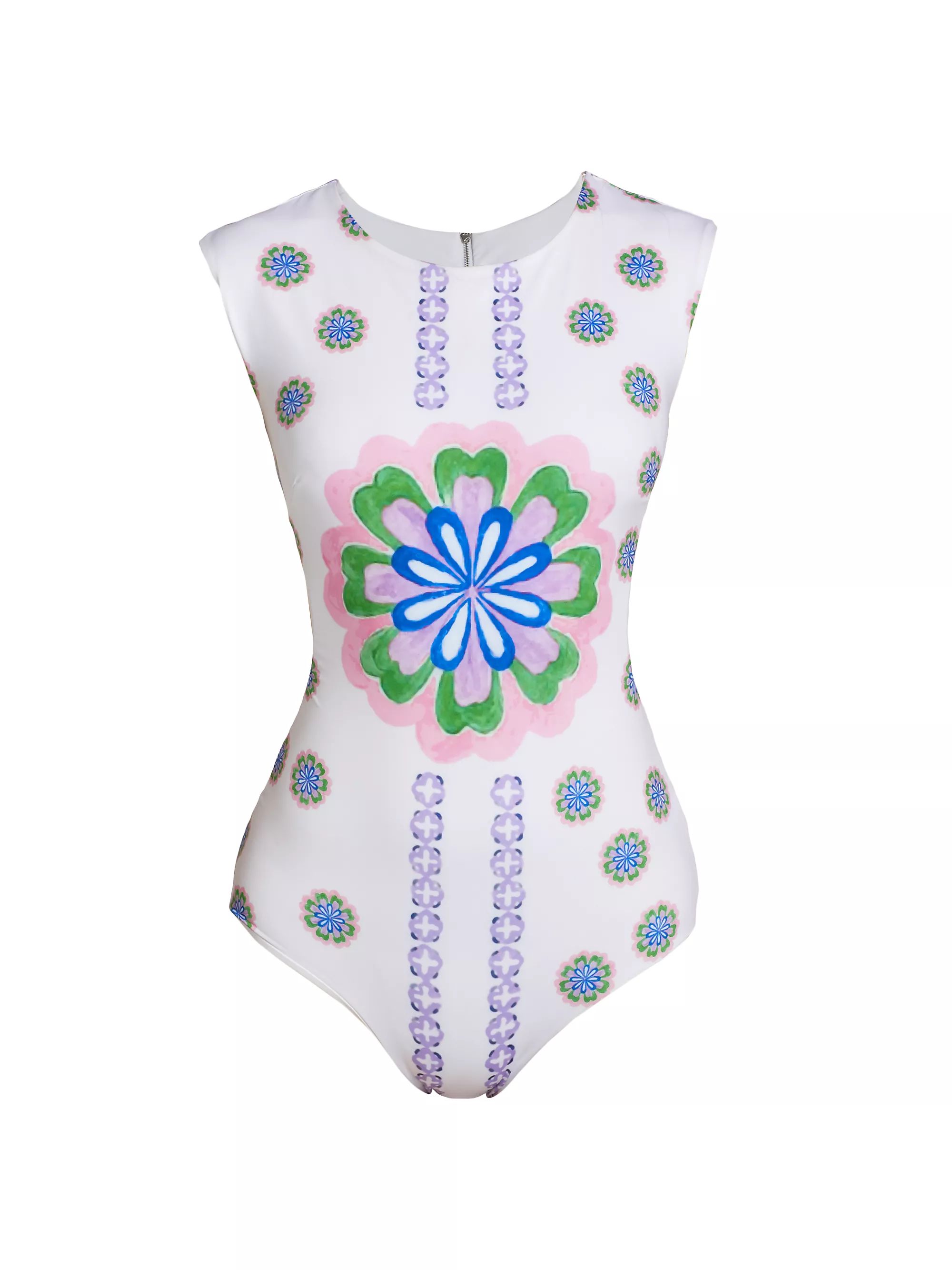 Bella Floral Cut-Out One-Piece Swimsuit | Saks Fifth Avenue