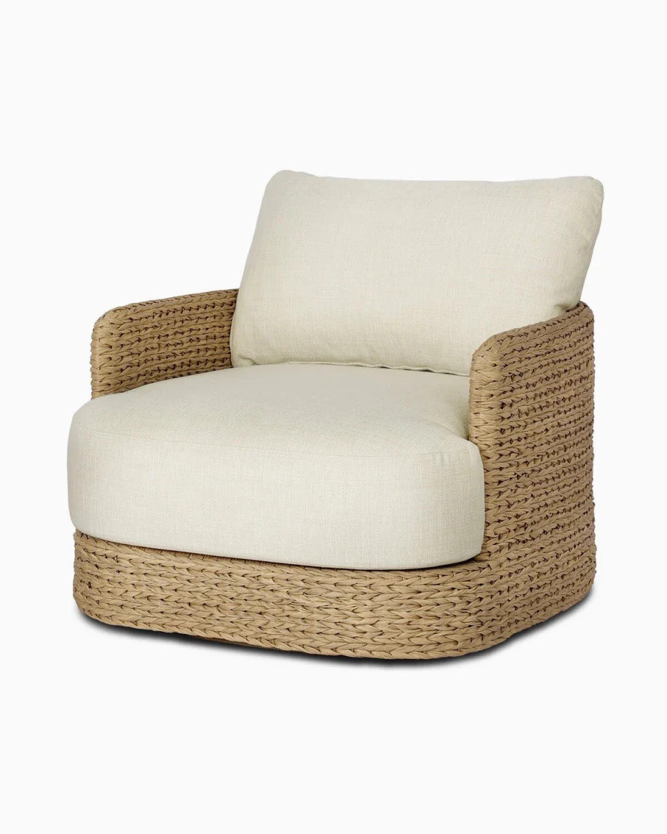 Caney Outdoor Swivel Chair | Denver Modern