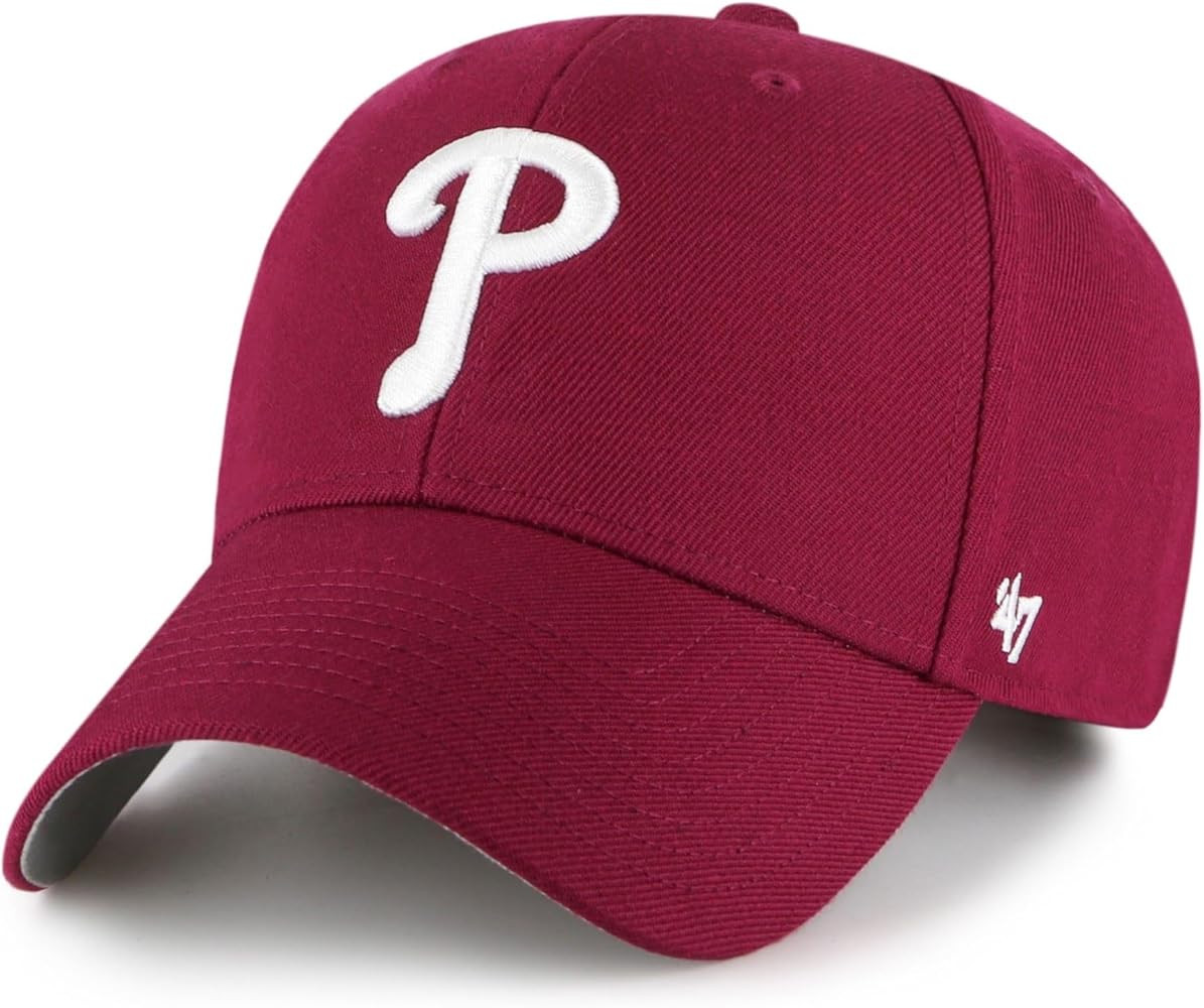 MLB caps 47 Adjustable Velcro Closure Baseball hat Curved Visor Team Logo | Amazon (UK)