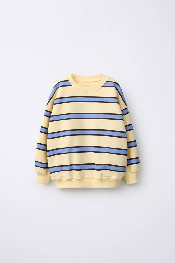 STRIPED PRINT SWEATSHIRT | Zara UK