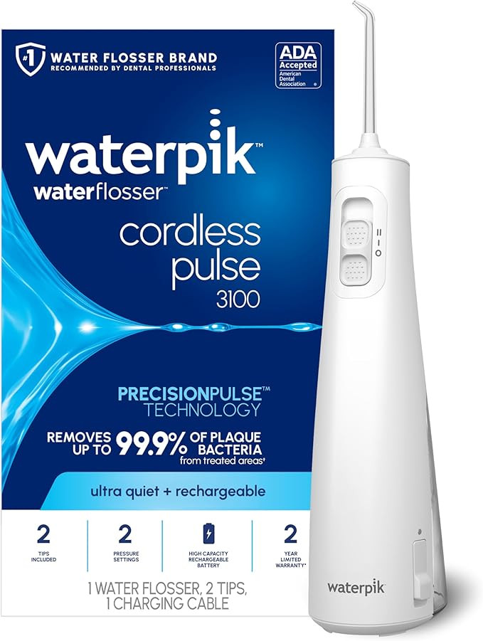 Waterpik Cordless Pulse Rechargeable Portable Water Flosser for Teeth, Gums, Braces Care and Trav... | Amazon (US)