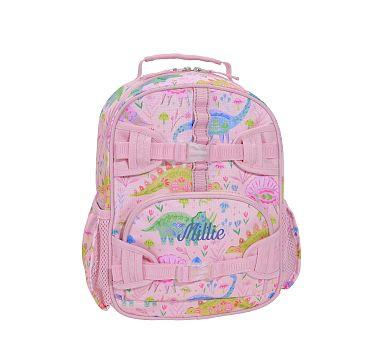 Mackenzie Heritage Pink Dinos Backpacks | Pottery Barn Kids