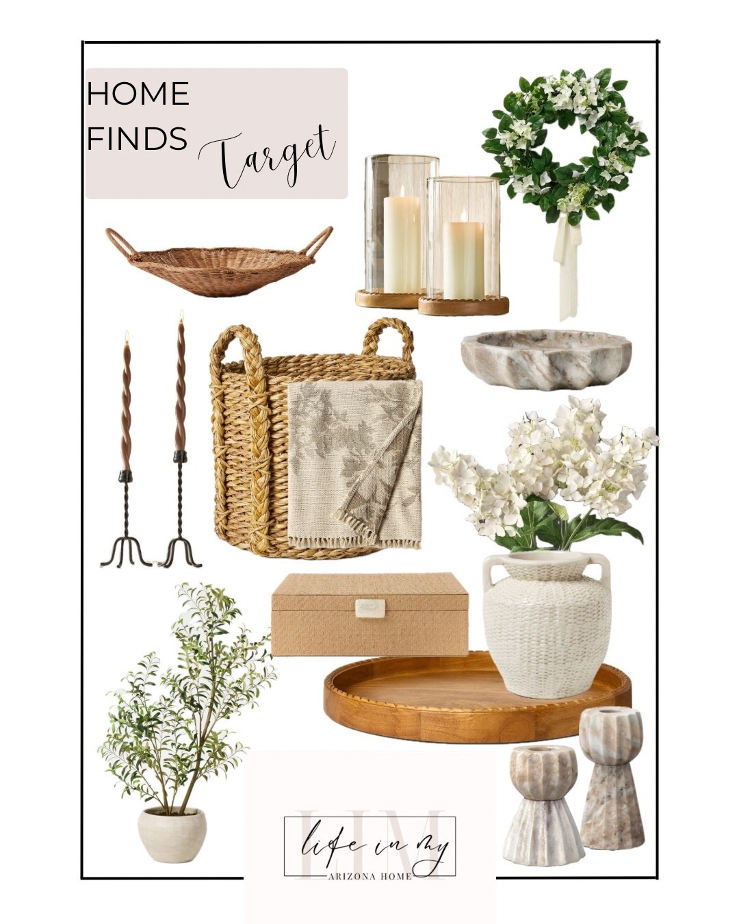 Target home finds!

Follow @lifeinmyarizonahome on Instagram for more inspiration. 

Beautiful new finds from Target to elevate your home as we transition from winter to spring. 

#homedecor #springdecor #decorating

#LTKSeasonal #LTKHome #LTKFindsUnder50