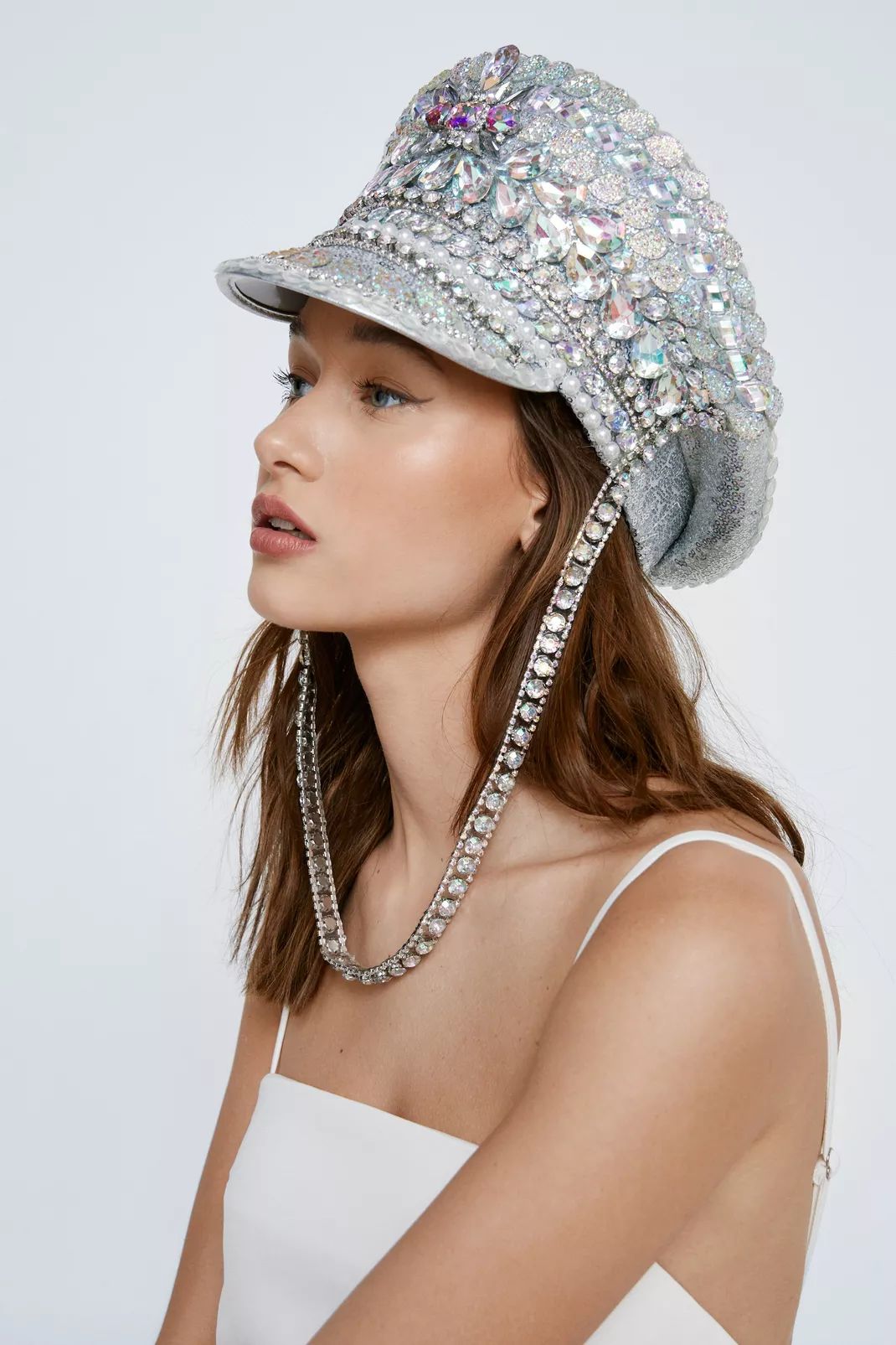 Embellished Diamante Party Hat | Nasty Gal (US)