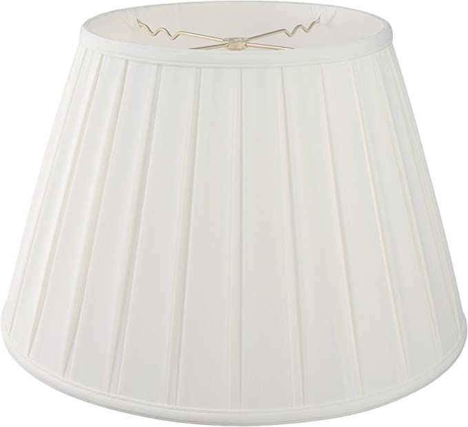 Royal Designs Empire Side Pleat Basic Lamp Shade, White, 10.5 x 16 x 11 (DBS-724-16WH) | Amazon (US)