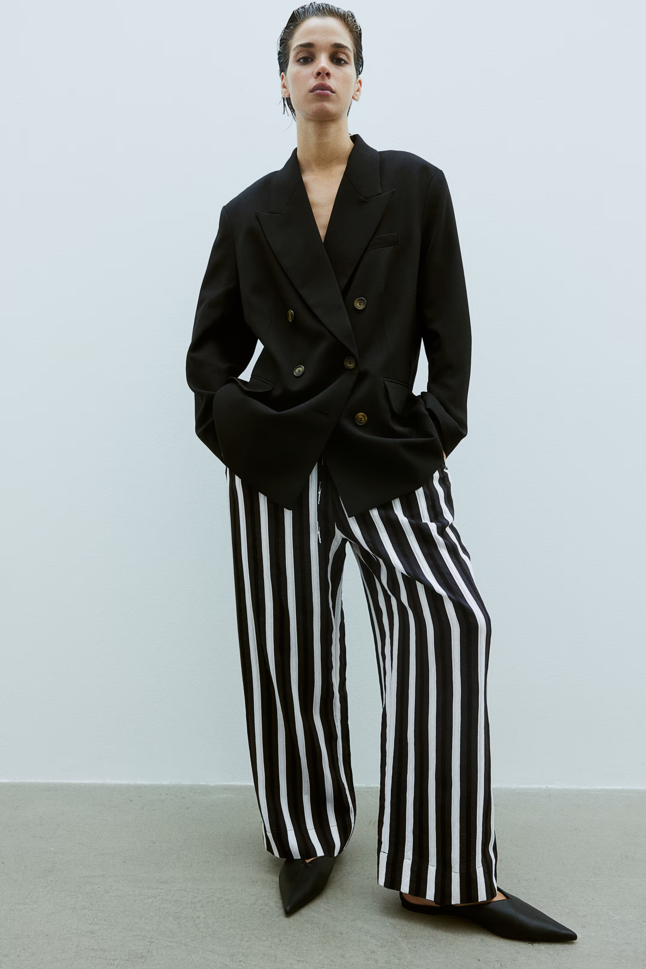 Wide-cut Pull-on Pants | H&M (US + CA)