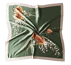 35" Square Silk Like Head Scarf - Women's Fashion Silk Feeling Scarf for Hair Wrapping and Sleepi... | Amazon (US)