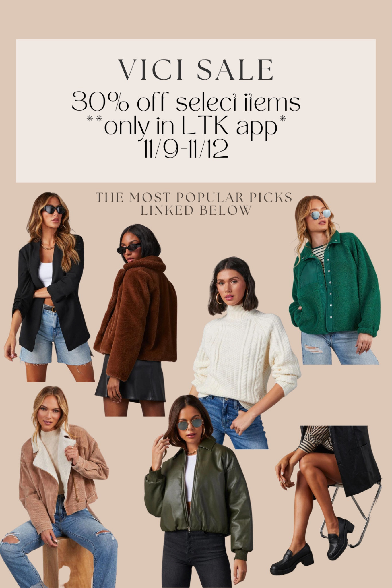 Vici sale 30% off through LTK

Winter outfits, cold weather outfits, outfit inspo, outfit ideas  

#LTKsalealert #LTKHolidaySale #LTKCyberWeek