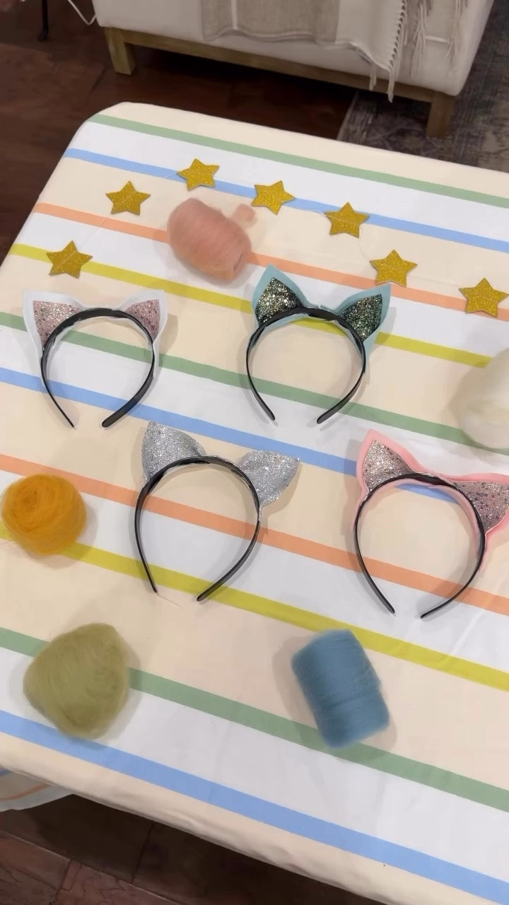 DIY cat ear headbands for my niece’s cat themed birthday party. 

Linking supplies and ready to buy cat ears, if you’re not wanting to DIY these. 

Supply list:
- felt &/or glitter felt
- plastic headbands 
- hot glue & hot glue gun
- clothes pins
- scissors 
.
.
.
.
.
.
.
.
.
.
.
.
.
Kids birthday party ideas
Kids party DIYs
DIY kids cat ear headbands 
DIY kids party favors 
Cat ears
Cat themed birthday party
Kids cat themed birthday

#LTKmomlife #LTKKids