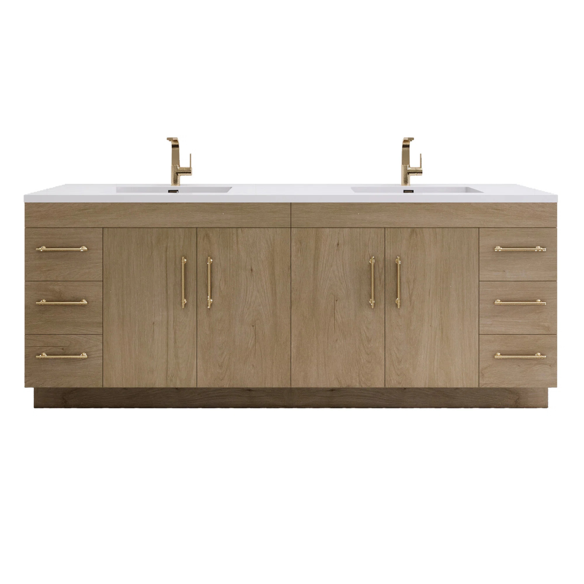Spring 84" Double Sink Bathroom Vanity | Wayfair North America