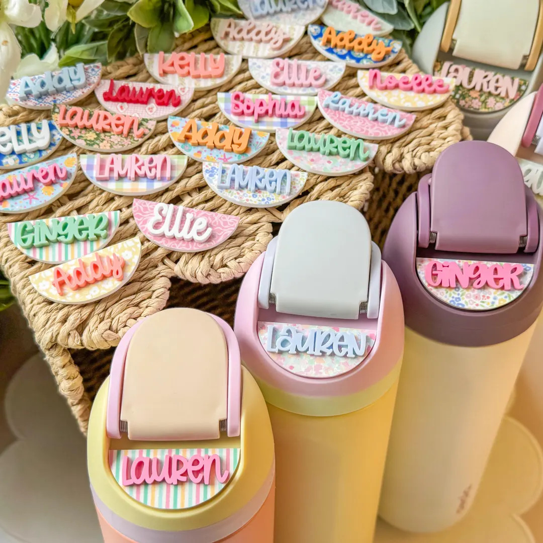 SUMMER Owala Name Plate, Personalized Owala Name Plate, Owala Topper, Owala Freesip Name Tag, Owa... | Etsy (US)