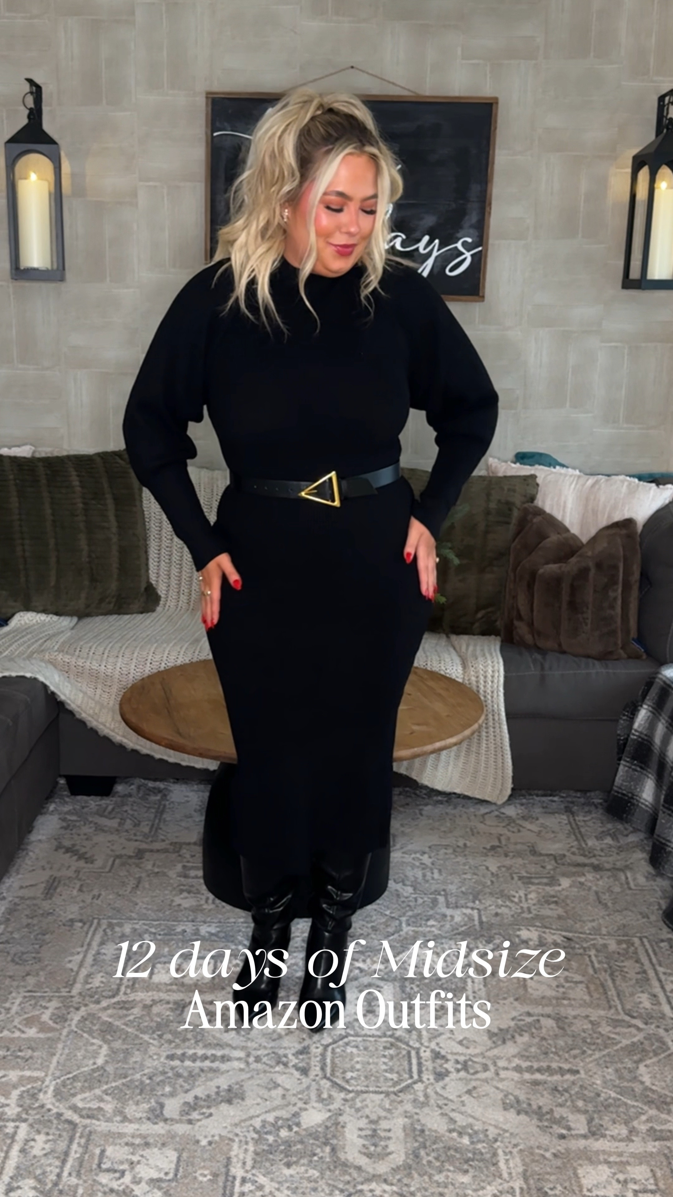 XL DRESS
BOOTS TTS (fit up to 16” calf)

12 days of Amazon outfits, Amazon sets, midsize fashion.

#LTKMidsize #LTKHoliday #LTKSeasonal