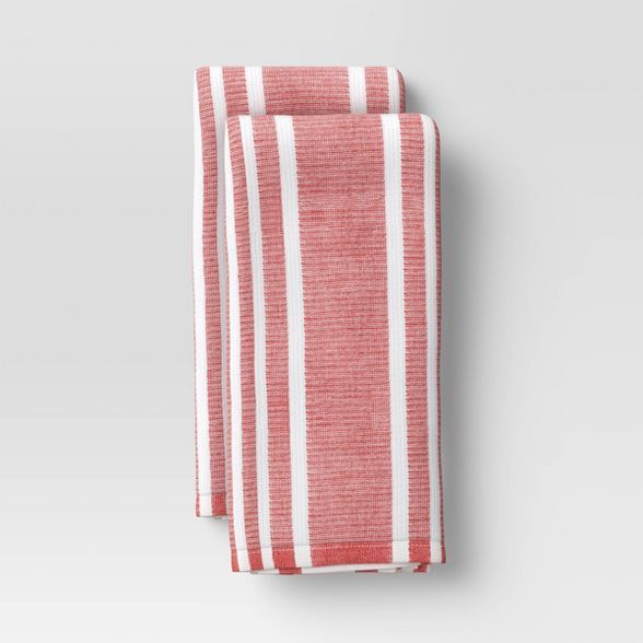 2pk Cotton Striped Terry Kitchen Towels - Threshold™ | Target