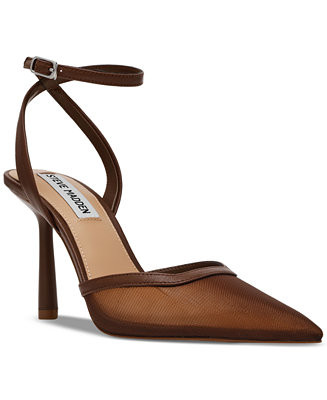 Steve Madden Women's Alliance-M Mesh Ankle Wrap Pumps - Macy's | Macy's