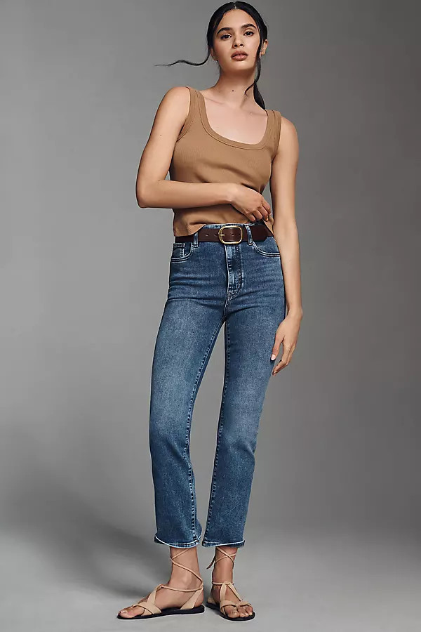 FRAME The Pencil High-Rise Crop Straight Jeans | Anthropologie (US)
