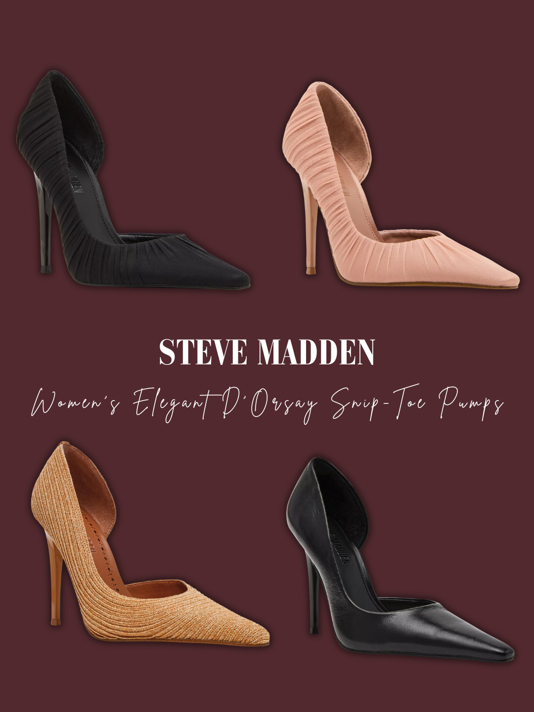 Steve Madden D'Orsay Snip-Toe Pumps
Obsessed is an understatement 😍  

 #LTKgrwm #LTKootd #LTKActive