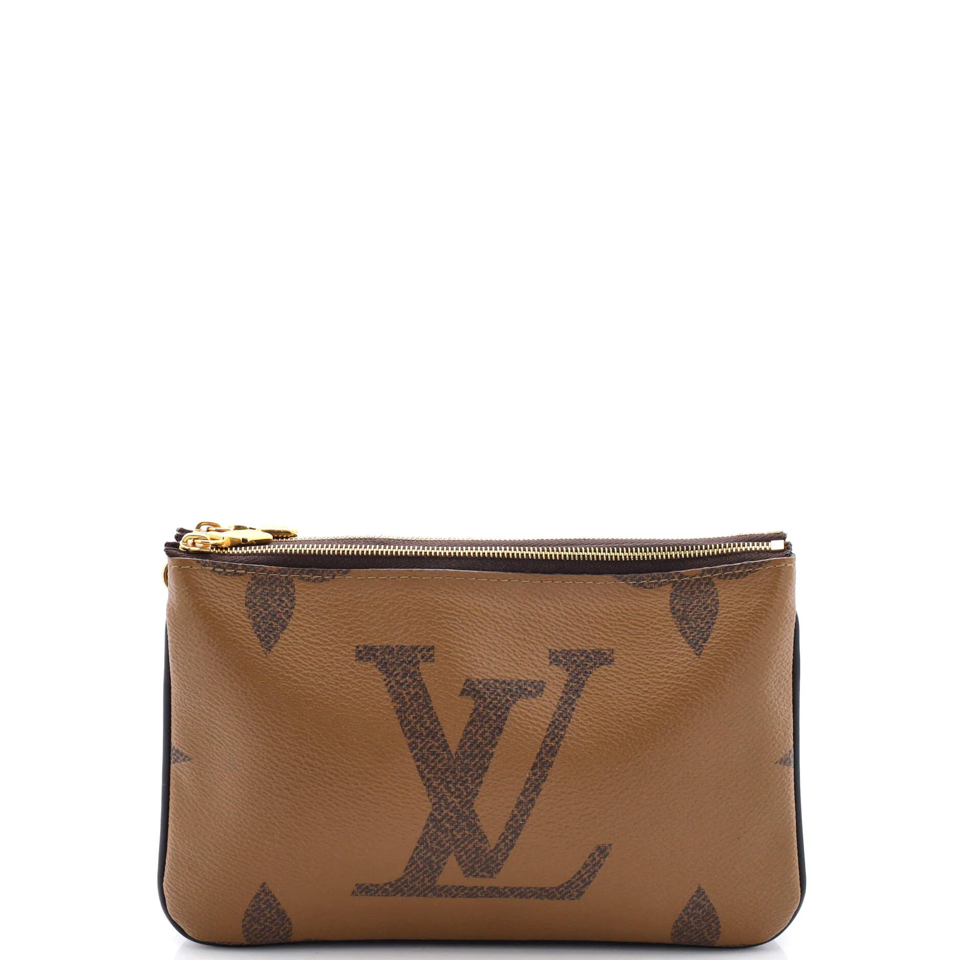 Double Zip Pochette Reverse Monogram Giant | Shop Simon