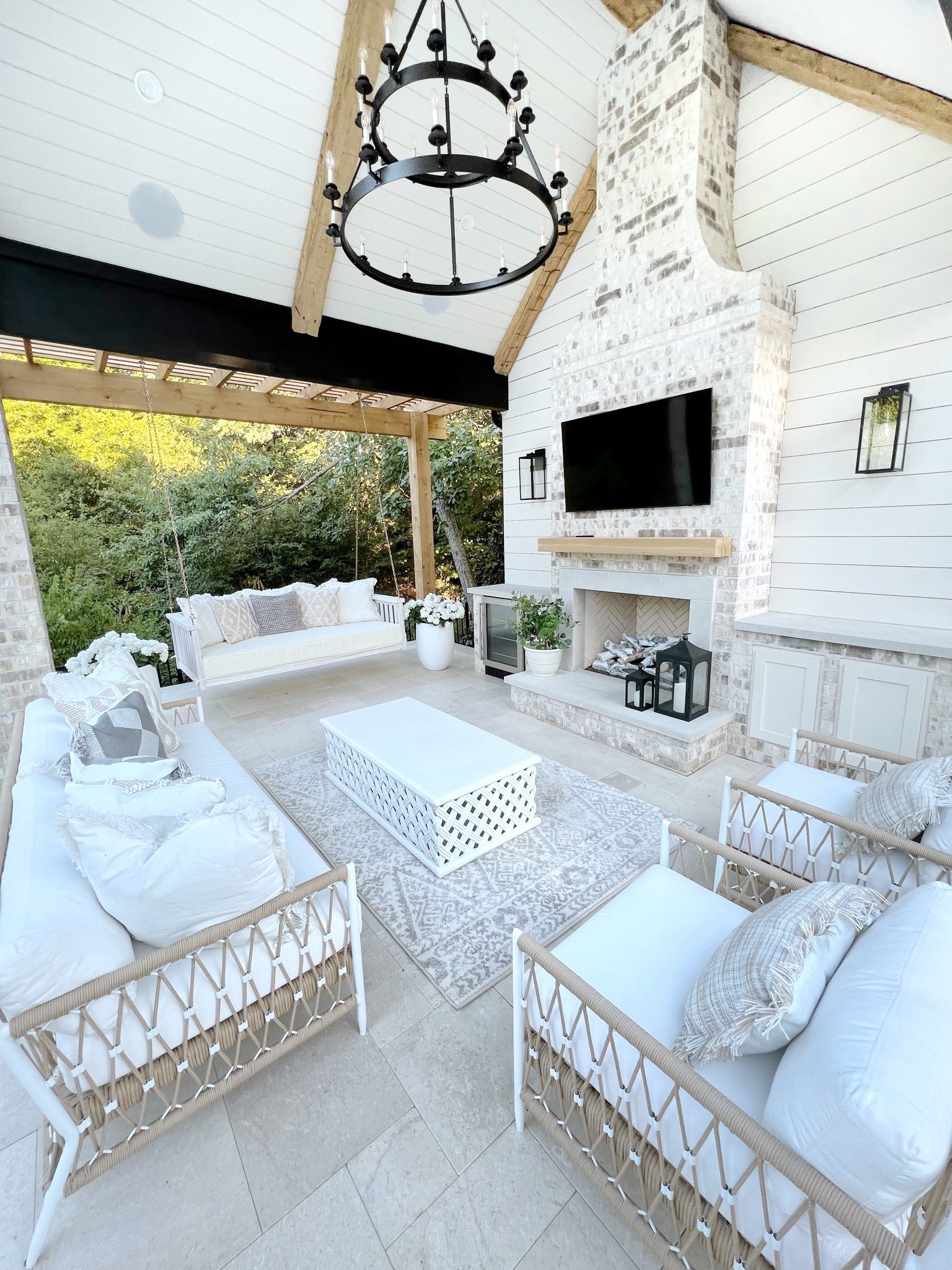 Outdoor patio space 

#LTKhome #LTKSeasonal #LTKunder100