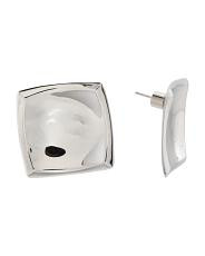 Silver Square Shaped Cube Earrings | Earrings | | TJ Maxx