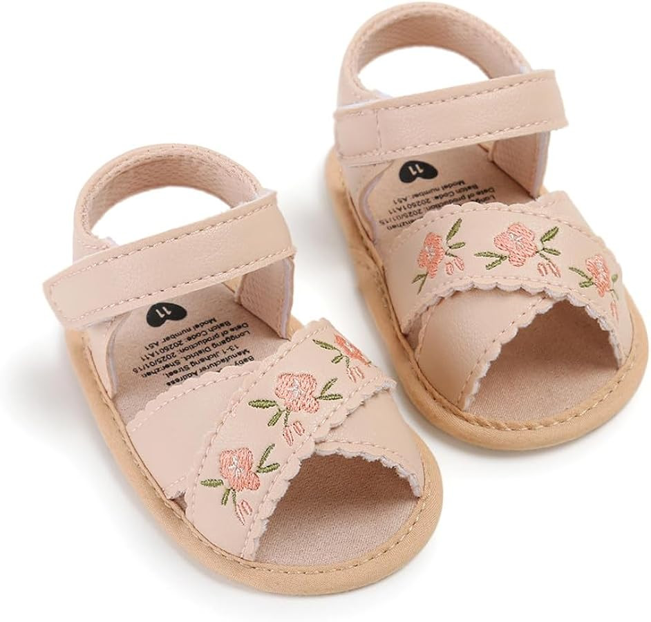 Infant Baby Boys Girls Sandals Summer Baby Wedding Dress Flat Shoes Newborn Crib Shoes First Walk... | Amazon (US)