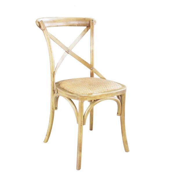 Vanderpool Solid Wood Cross Back Side Chair | Wayfair North America