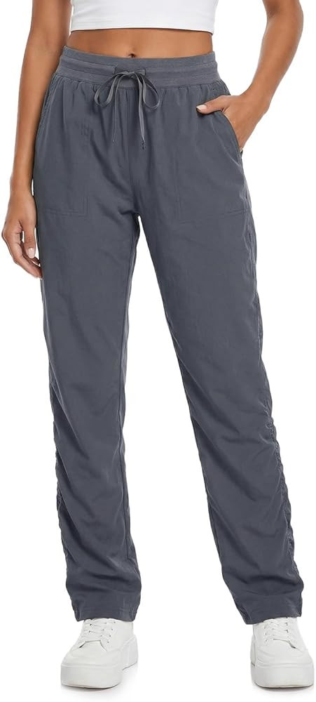 Zylioo Tall Women’s Lightweight Dance Studio Pants, 32"/34" Inseam Relaxed Fit Ruched Leg Athle... | Amazon (US)