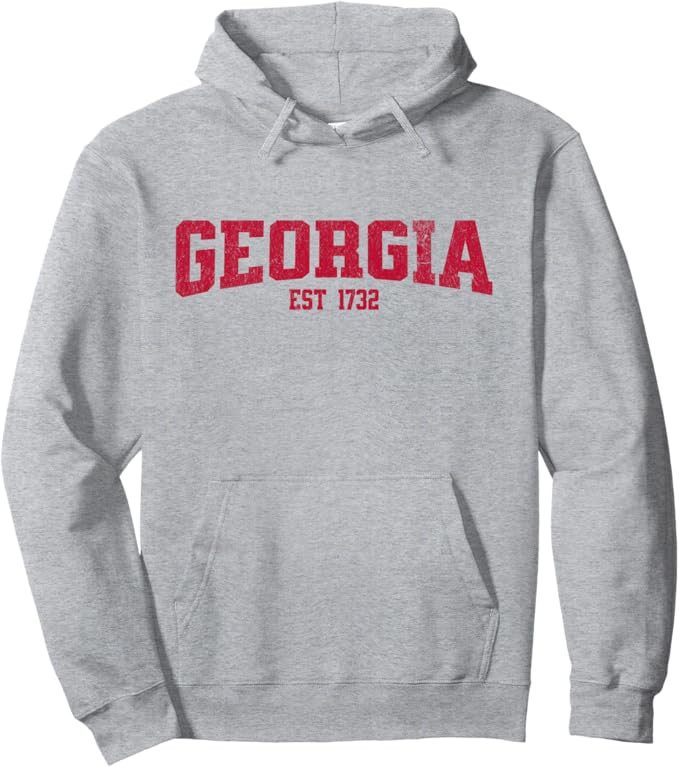 GEORGIA - GA Est 1732 - Throwback Design - Classic Pullover Hoodie | Amazon (US)